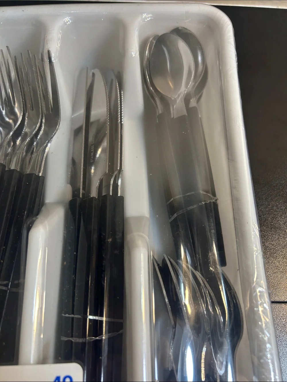 Mainstays black silver